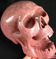 Pink Rhodonite Skulls