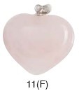 Rose Quartz Heart Pendants