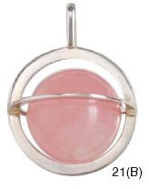 Rose Quartz Saturn Pendants