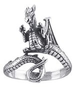 Sterling Dragon Ring