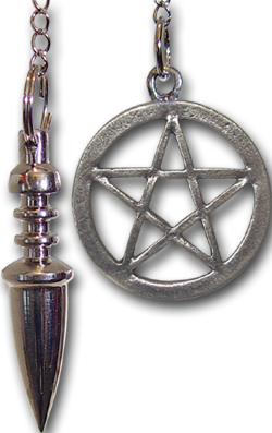 SILVER METAL PENTACLE Pendulums 