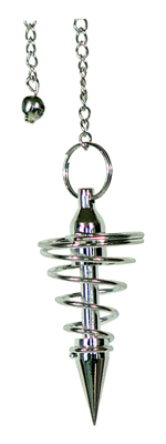 SILVER METAL SPIRAL ORACLE Pendulums 