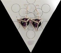 Tetrahedron Earrings