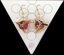 Tetrahedron Earrings