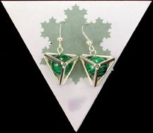 Tetrahedron Earrings