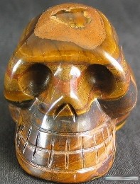 Large Tigereye Skulls