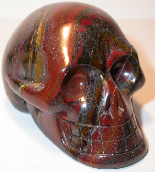 Tiger Iron Jasper Skulls