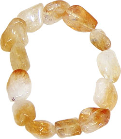 TUMBLED STONES CITRINE BRACELET 