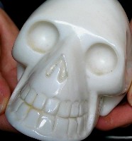 White Jade Skull