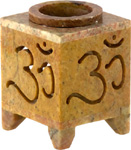 SOAPSTONE SQUARE OM OIL BURNER   