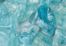 Aquamarine Natural Crystal Pieces