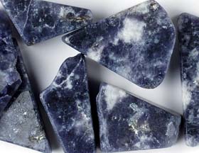 Blue Scapolite Polished Tumbled