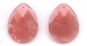 Cherry Quartz Focal Beads