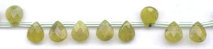 Olive Quartz Beads