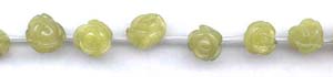 Olive Quartz Beads