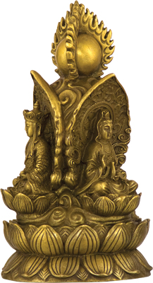 BRASS BUDDHA FIGURINE