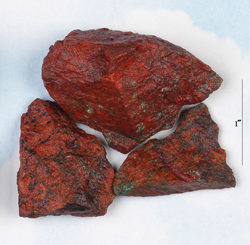 Crimson Cuprite rough raw stones