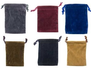 UNLINED VELVET BAGS