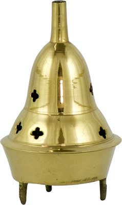 BRASS CONE INCENSE BURNER 