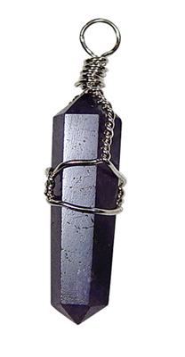 Amethyst Point Wire Wrapped Pendants