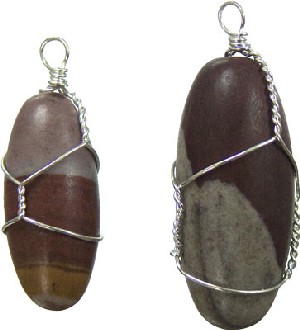 SHIVA LINGAM WIRE WRAPPED PENDANTS