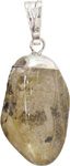 MOUNTED TUMBLED STONE PENDANTS