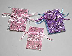 Fancy Organza Drawstring Pouches