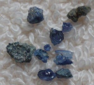 Benitoite Rough