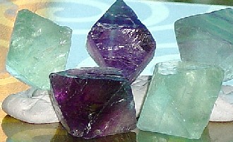 FLUORITE RAINBOW OCTAHEDRON CRYSTALS NATURAL 