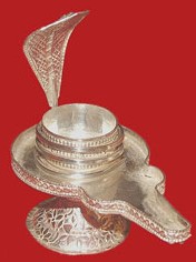 German Silver Yoni Base For Shivling