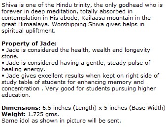 Green Jade Shiva