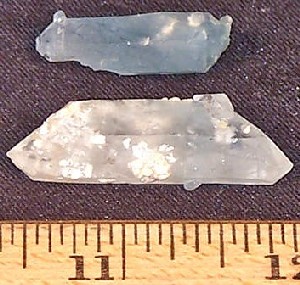 Indicolite Quartz Points