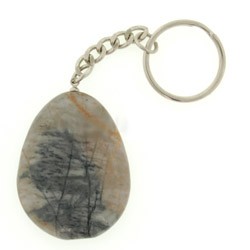 Picasso Jasper Disc Fob Keyring