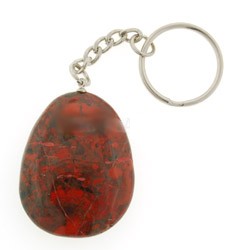 Poppy Jasper Key Ring