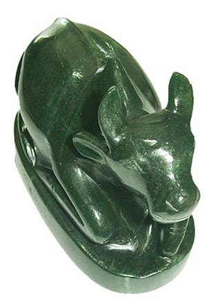 Nandi In Green Jade