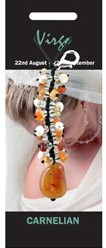 Virgo Birthstone Key ring - Carnelian