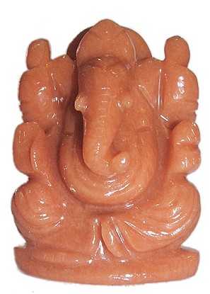 Orange Jade Vastu Ganesha