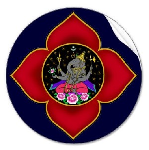 Root Chakra with Ganesh Sticker