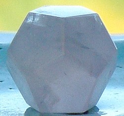 ROSE QUARTZ DODECAHEDRON PLATONIC SOLID 