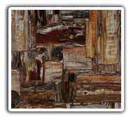 Retro Petrified Wood Wall Art Tiles