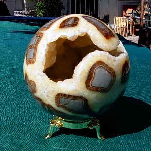 Septarian Nodule Geode Spheres