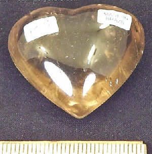 Smokey Quartz Puffy Heart