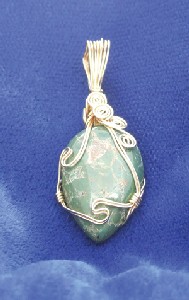 Variscite Wire Wrapped Pendants
