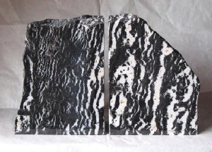 Zebra Stone Jasper Book Ends