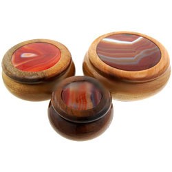 Carnelian Wooden Boxes