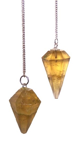Amber Fluorite Pendulum