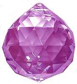 Amethyst Swarovski Feng Shui Prism Balls