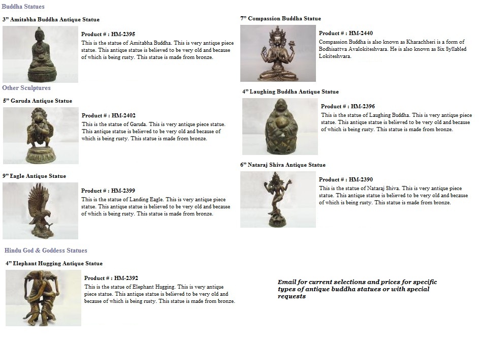 Antique Buddha Statues