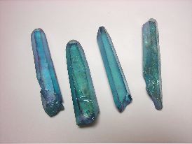 Aqua Aura Blue Diamantina Crystal Points Brazil 