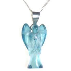 Aqua Aura Angel Pendant 